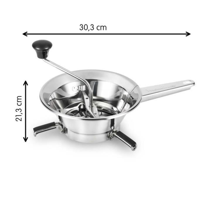 MOULINEX Classic Moulin a légumes 24 cm, Acier inoxydable, Bols jusqu'a dia 24 cm, Compatible lave - vaisselle, Fabriqué en France A45 - Paloma Tech