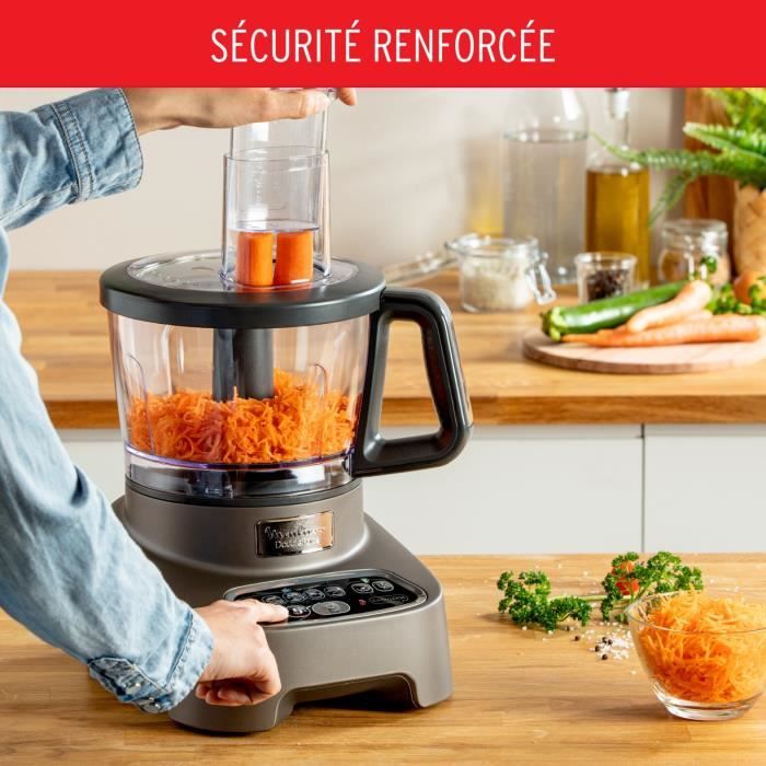 MOULINEX Double force Robot multifonction 2 sorties moteur 6 vitesses Blender Smoothies et Shakes 10 accessoires