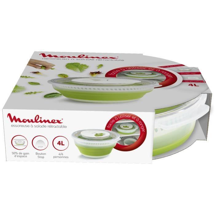 Accessoire de cuisine Moulinex MOULINEX Essoreuse retractable 4L K2530104 - Paloma Tech