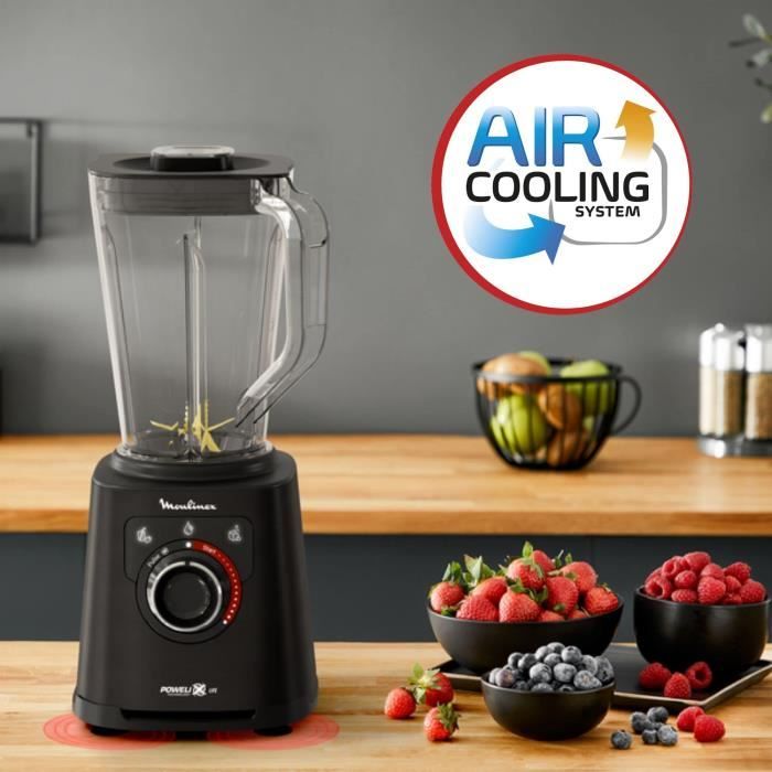 MOULINEX PerfectMix + Blender électrique Bol incassable 2 L Mixeur haute vitesse Lames acier inoxydale LM88A810