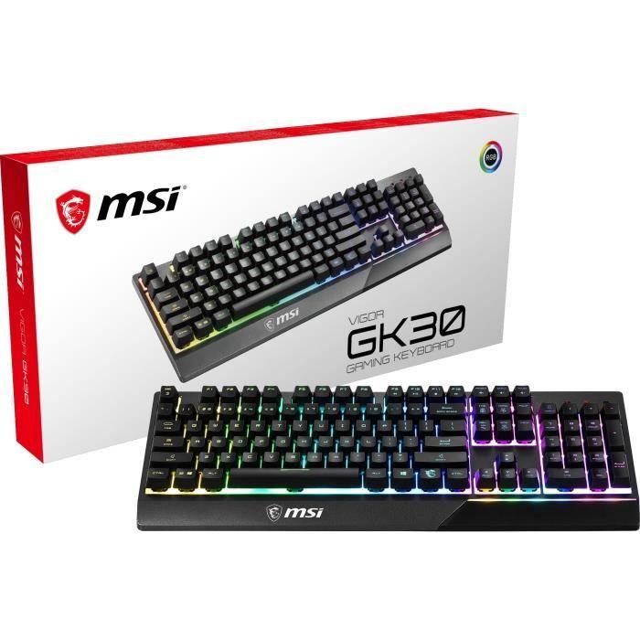 MSI Clavier gamer Vigor GK30 FR - AZERTY - Paloma Tech