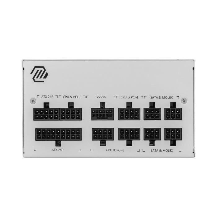 MSI - MAG A850GL PCIE5 WHITE - Bloc d'alimentation interne - 850W - Paloma Tech