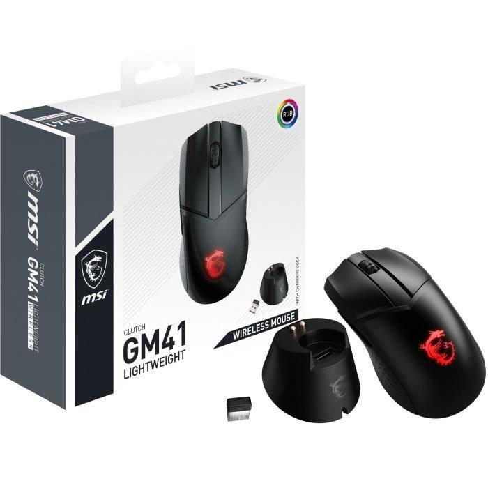 MSI MICRO - STAR INTERNATIONAL CLUTCH GM41 Souris - Sans fil et léger - Paloma Tech