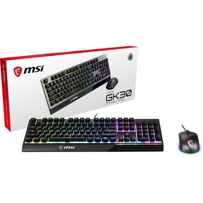 MSI Pack clavier et souris Vigor GK30 Combo - Paloma Tech