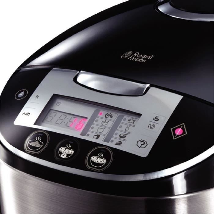 Multicuiseur - RUSSELL HOBBS - 21850-56 - 5 L - 11 programmes - Acier inoxydable - Départ différé 24 h - 900 W - Noir