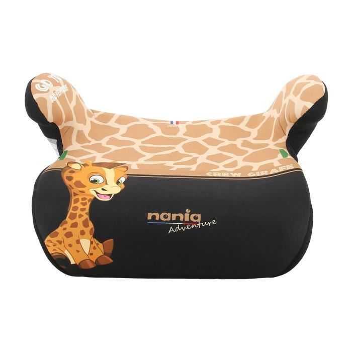 NANIA Rehausseur ceinturé ALPHA groupe 3 de 8 a 12 ans 25-36 kg 125-150 cm R129 - Avec accoudoirs - Marron