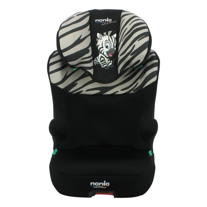 NANIA Rehausseur isofix START I FIX Groupe 2/3 de 5 a 10 ans 15-36 kg - 95-150 cm R 129 Tetiere réglable Base inclinable