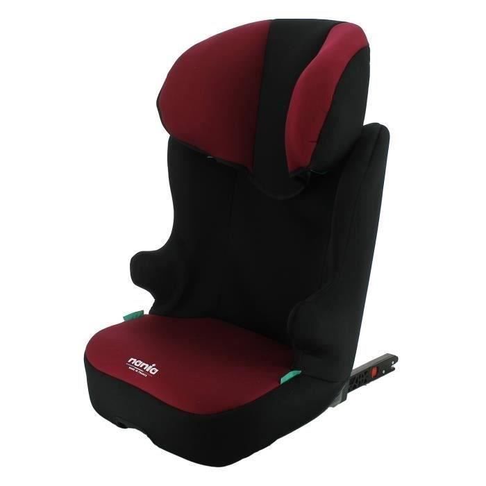 NANIA Rehausseur isofix START I FIX Groupe 2/3 de 5 a 10 ans 15-36 kg - 95-150 cm R 129 Tetiere réglable Base inclinable