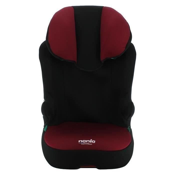 NANIA Rehausseur isofix START I FIX Groupe 2/3 de 5 a 10 ans 15-36 kg - 95-150 cm R 129 Tetiere réglable Base inclinable