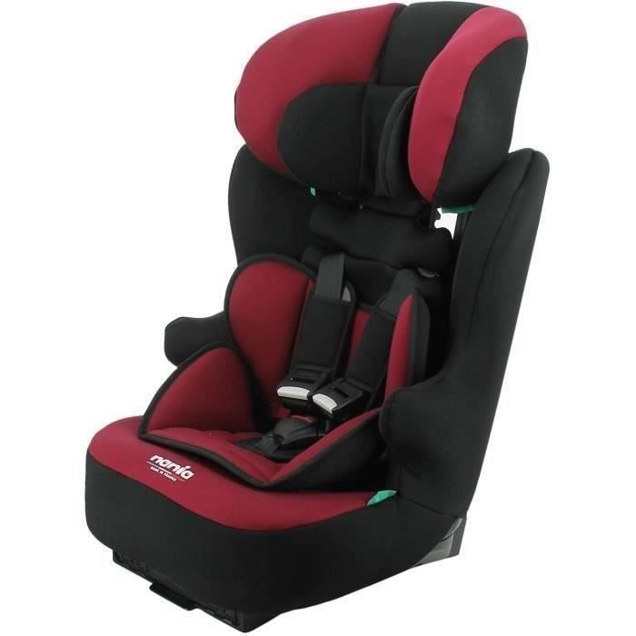 NANIA Siege auto ceinturé RACE I Groupe 1/2/3 de 3 a 10 ans 9-36 kg 76-140 cm R129 Tetiere réglable - Base inclinable