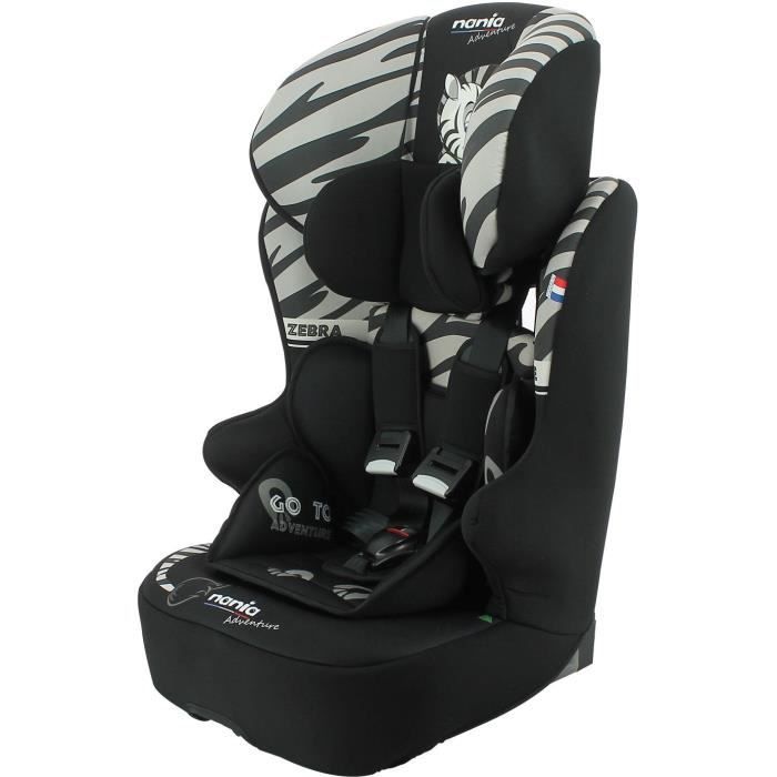 NANIA Siege auto ceinturé RACE I Groupe 1/2/3 de 3 a 10 ans 9-36kg 76-140 cm R129 Tetiere régable - Base inclinable