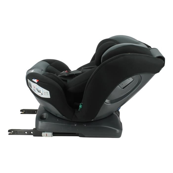 NANIA Siege auto isofix HYDRA I-Size Groupe 0/1/2/3 de a 12 ans 0-36 kg 40-150 cm R 129 - Pivotant - Inclinable - Noir