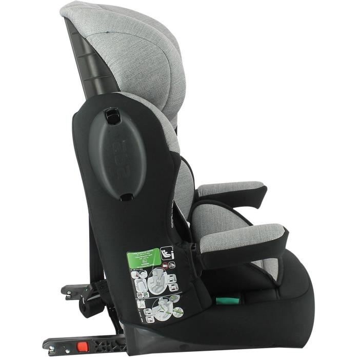 NANIA Siege auto isofix MAX I FIX Groupe 1/2/3 de 3 a 10 ans 9-36 kg 76-140 cm R129 Tetiere réglable - Base inclinable