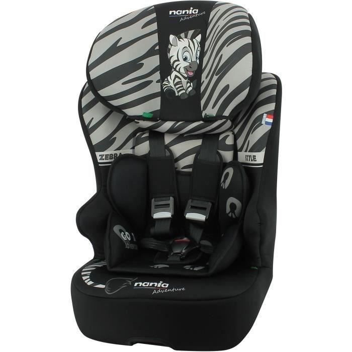 NANIA Siege auto isofix RACE I FIX Groupe 1/2/3 de 3 a 10 ans 9-36 kg 76-140 cm R129 Tetiere réglable - Base