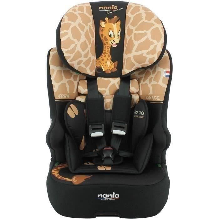 NANIA Siege auto isofix RACE I FIX Groupe 1/2/3 de 3 a 10 ans 9-36 kg 76-140 cm R129 Tetiere réglable - Base