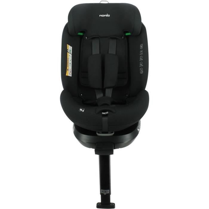 NANIA Siege auto isofix SPIRIT Groupe 0/1/2/3 de a 10 ans 0-36 kg 40-150 cm R 129 Tetiere réglable - Inclinable