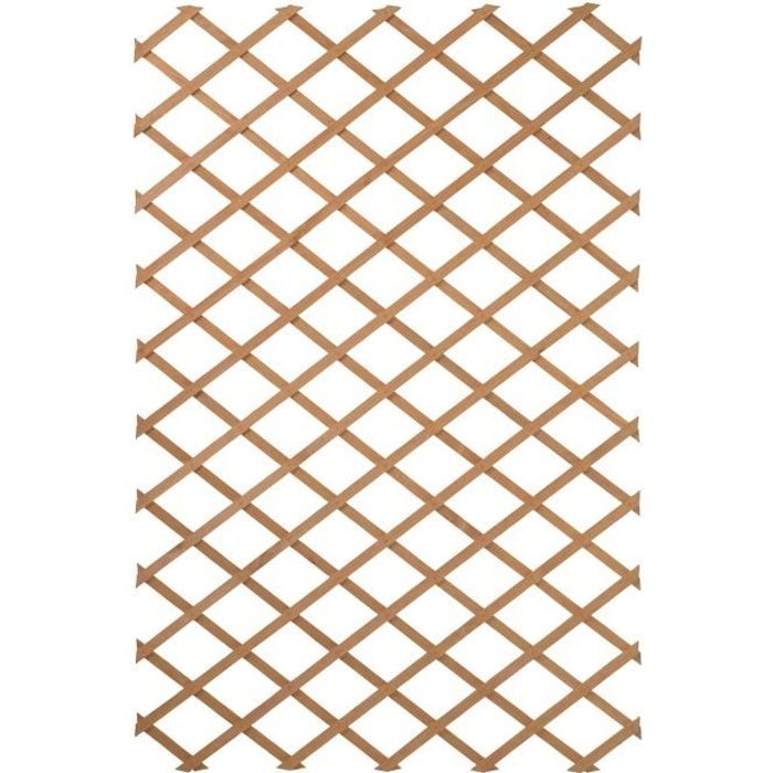 Nature Palissade de jardin 50 x 150 cm Bois Naturel 419736 NATURE