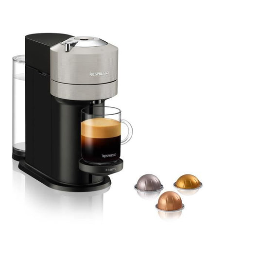 NESPRESSO KRUPS Vertuo Next Machine a Café Cafetiere Espresso Gris YY4298FD