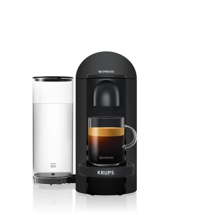 NESPRESSO KRUPS Vertuo Plus Machine a Café Cafetiere Espresso Noir YY3922FD