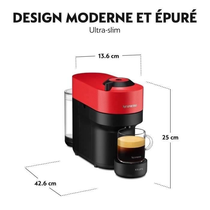 NESPRESSO KRUPS Vertuo Pop Machine a Café Cafetiere Espresso Rouge YY4888FD