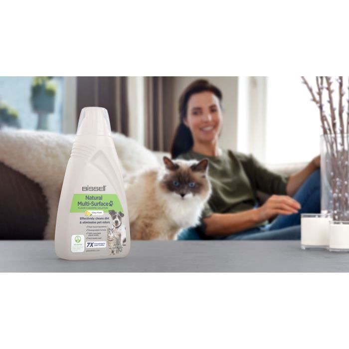 Nettoyant pour sols avec formule Naturelle - BISSELL - B3122 Crosswave - 1L Spécial Animaux Nettoyage Multi-Surfaces