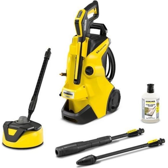 Nettoyeur haute pression KARCHER K4 Power Control Home avec accessoires jaunes et noirs