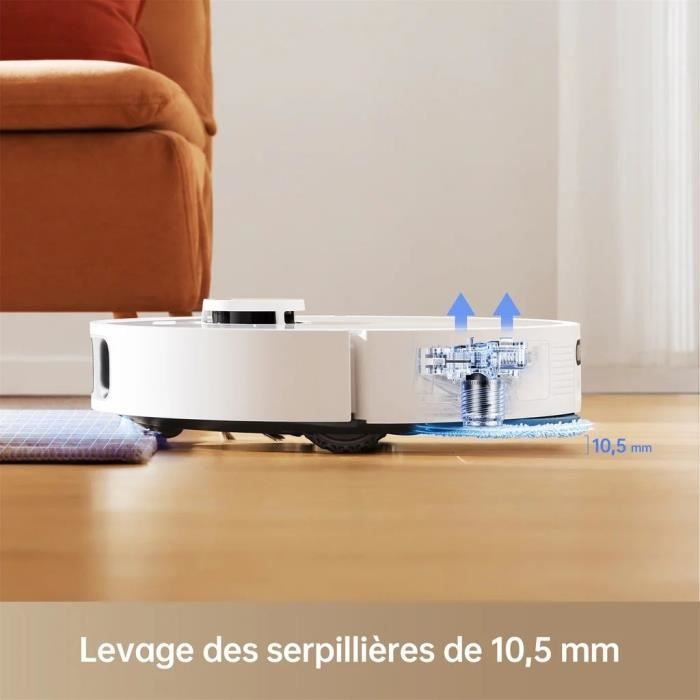 NEW Dreame L10s Pro Ultra Heat - Robot Aspirateur Laveur - Auto-Nettoyage Automatique des serpillieres - Aspiration