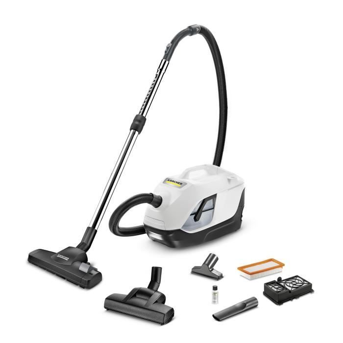 NEW KARCHER DS 6 PLUS - Aspirateur sans sac avec filtration par eau + Accessoires - Rejette un air dépoussiéré