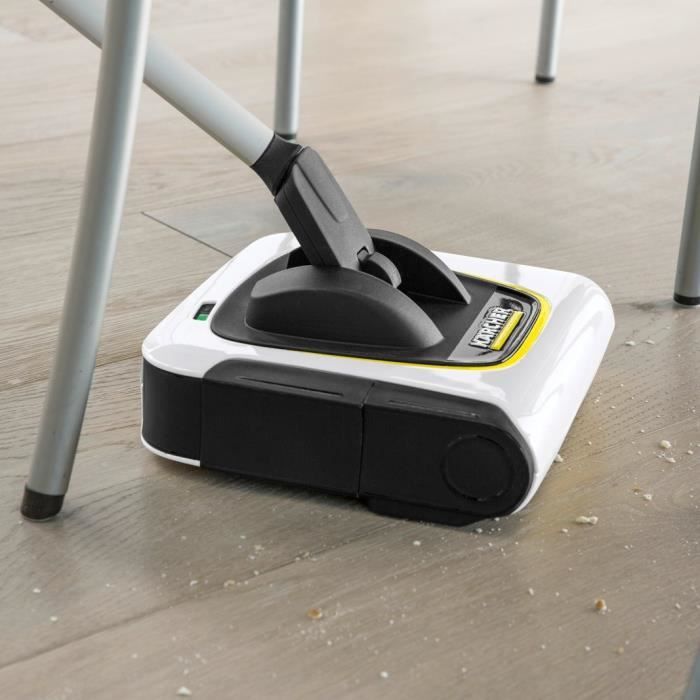 NEW KARCHER KB 5 - Balai électrique sans fil - Autonomie 30 min sur sols durs (20min sur tapis) - Compact et léger