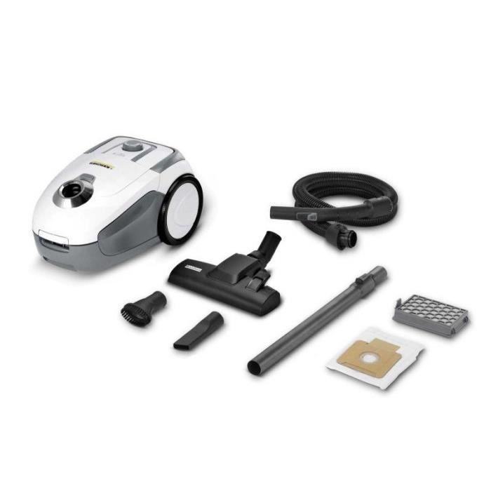 NEW KARCHER VC 2 - Aspirateur traineau - 700 W - Filtre HEPA 13 - 76 dB - Flexible d’aspiration 1,5 m avec poignée