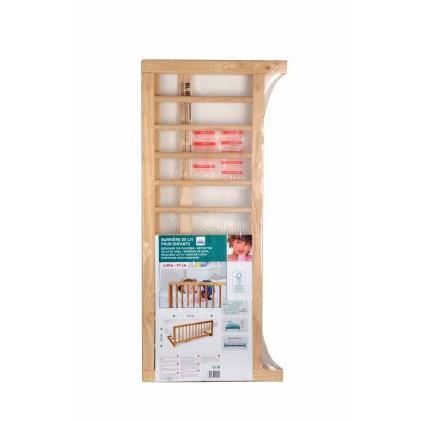 NIDALYS -Barriere de lit bois naturel 90 cm - Norme BS