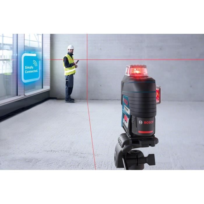 Niveau laser lignes Bosch Professional GLL 3-80 C - 0601063R00 - Noir et bleu - Sans fil - Portée 120 m