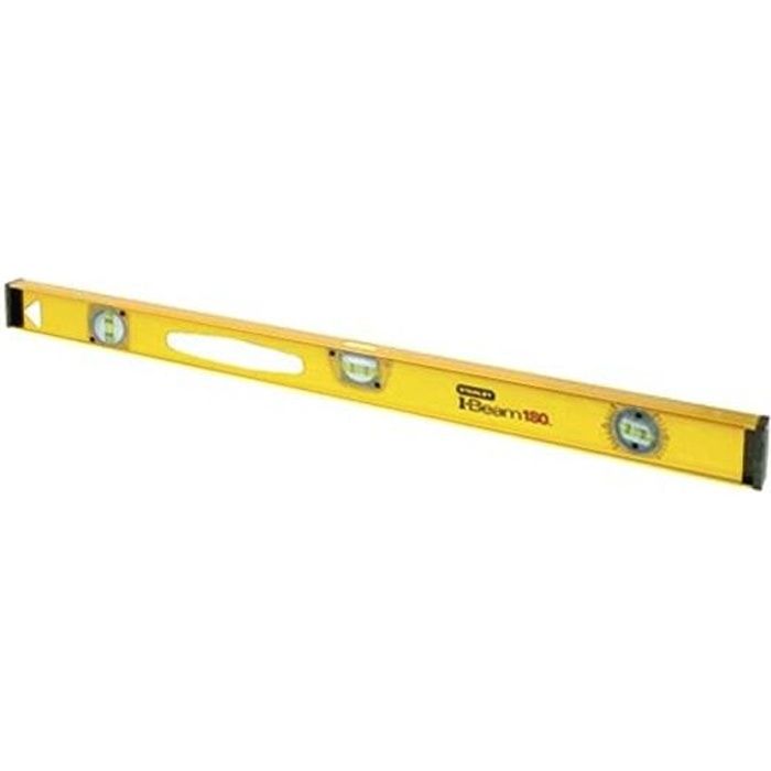 Niveau profilé I-Beam 180 en aluminium STANLEY - 1-42-920 - 60 cm - Précision + /-1,5mm/m