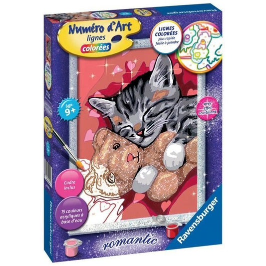 Numéro d’art - moyen - Chaton et son nounours - Ravensburger