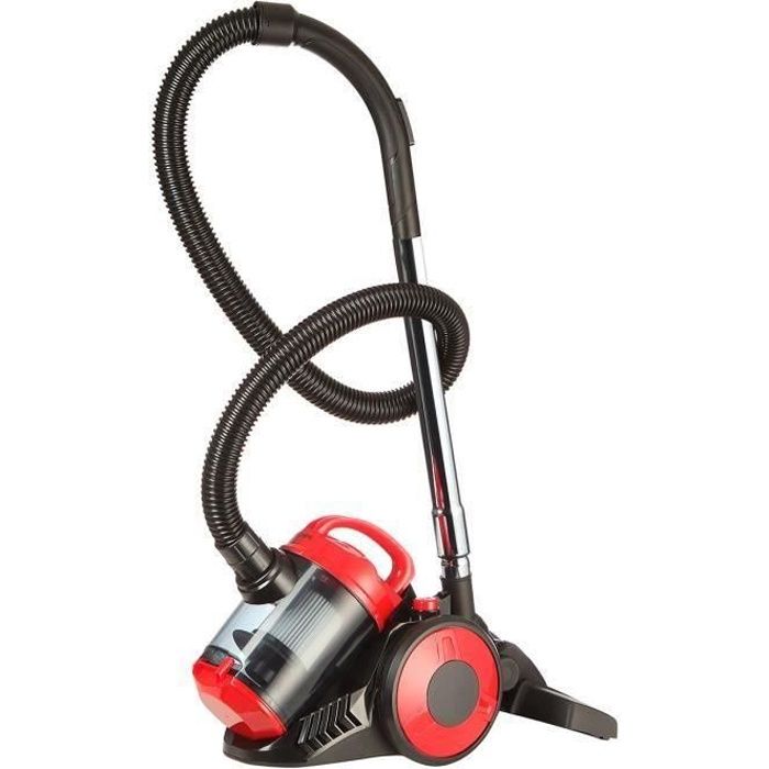 OCEANIC VC10RBAX2 Aspirateur traîneau sans sac - 700W - 80dB - A - Rouge