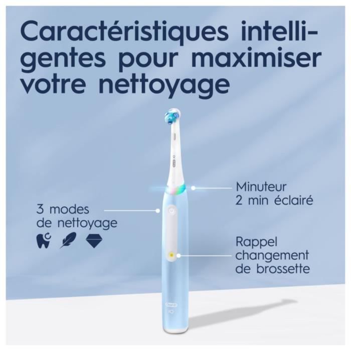 Oral-B iO 3S Brosse a Dents Électrique Bleue 1 Brossette