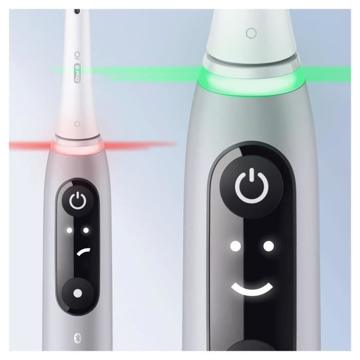 Oral-B iO 6S Brosse a Dents Électrique connectée Bluetooth Grise 2 Brossettes 1 Étui De Voyage