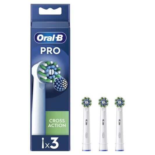 Oral-B Pro Cross Action Brossettes Pour Brosse a Dents Pack De 3 Unités