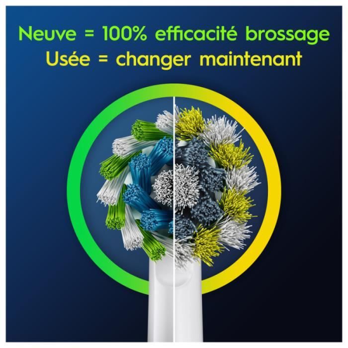 Oral-B Pro Cross Action Brossettes Pour Brosse a Dents Pack De 3 Unités