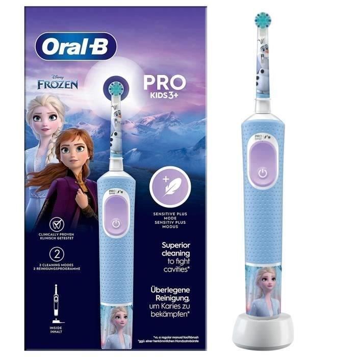 Oral-B Pro Kids Brosse a Dents Électrique Enfant Reine des Neiges Disney 1 Brossette Brossage Doux Minuteur