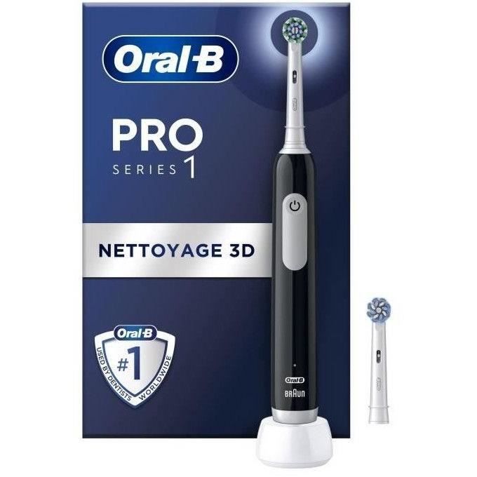 Oral-B Pro Series 1 Brosse a Dents Électrique Noire 2 Brossettes Conçue Par Braun