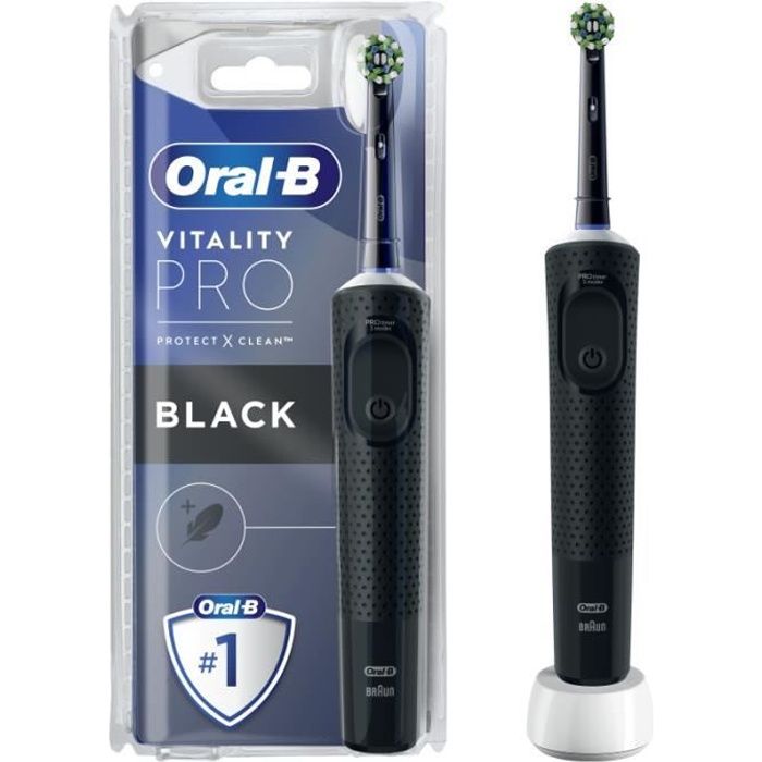 Oral-B Vitality Pro Brosse a Dents Électrique Noire 1 Brossette