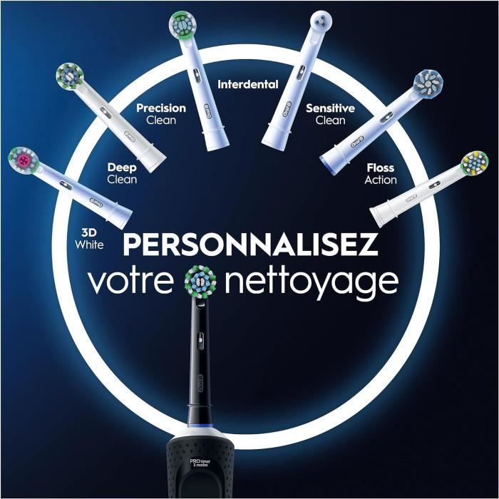 Oral-B Vitality Pro Brosse a Dents Électrique Noire 1 Brossette