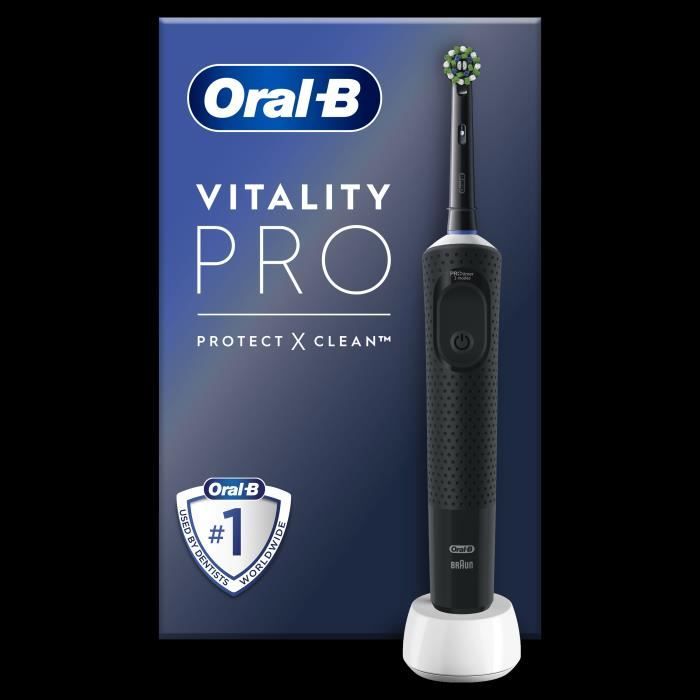 Oral-B Vitality Pro Brosse a Dents Électrique Noire 1 Brossette