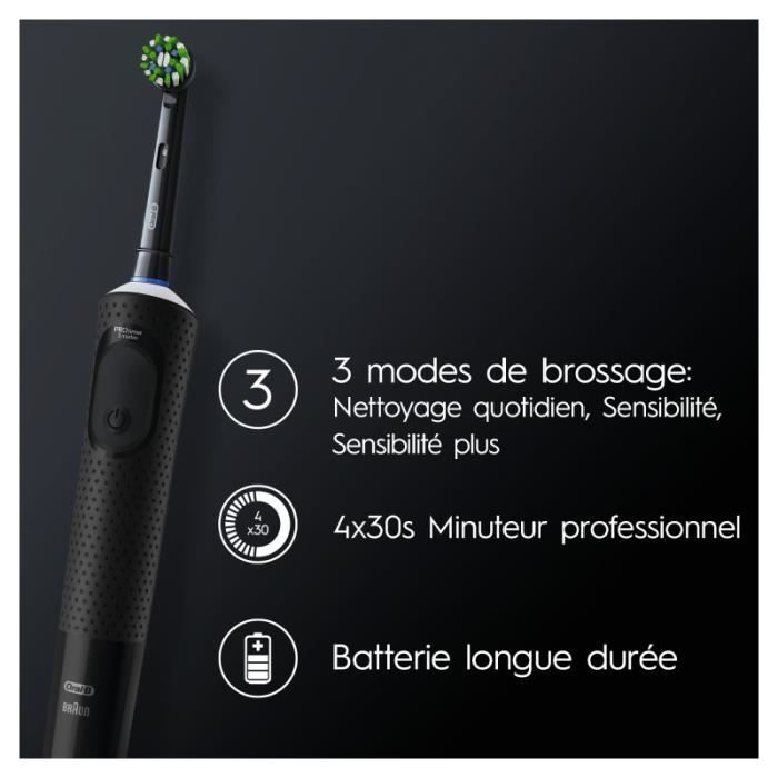 Oral-B Vitality Pro Brosse a Dents Électrique Noire 1 Brossette