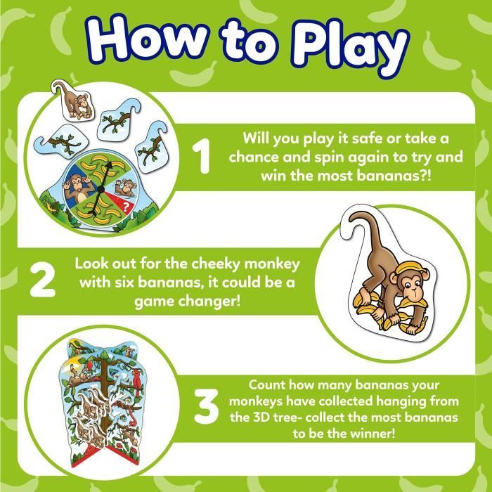 Orchard Toys Cheeky Monkeys a Luck Game