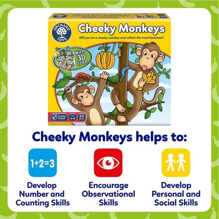 Orchard Toys Cheeky Monkeys a Luck Game