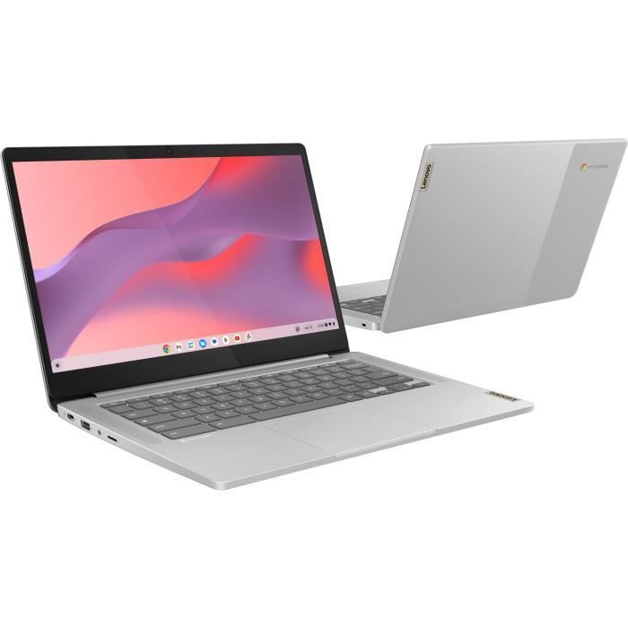 Ordinateur Chromebook Lenovo IdeaPad 3 14M868 | 14’’ FHD 250N - MT8186 - RAM 8 Go - Stockage 128 Go - Chrome OS - AZERTY