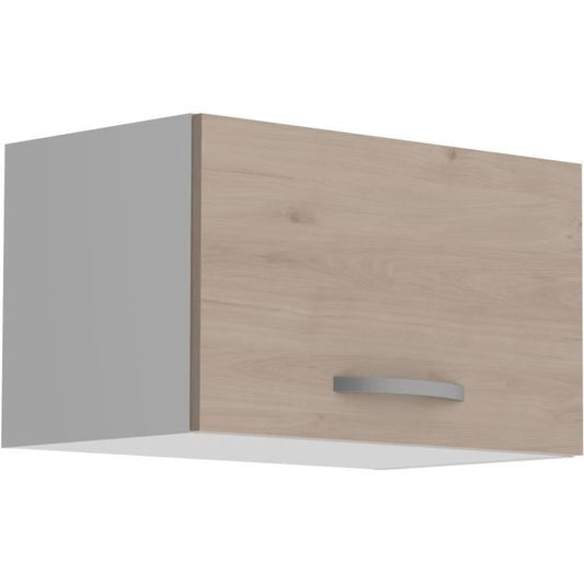 OSLO Meuble haut 1 porte - Décor Chene Jackson - L 60 x P 36 x H 35 cm