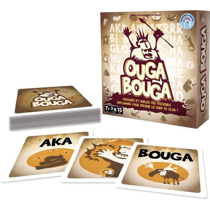 Ouga Bouga - Asmodee - Devenez le chef du clan - Des 7 ans - Fabriqué en France